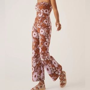 Anthropologie The Botanist Floral Jumpsuit